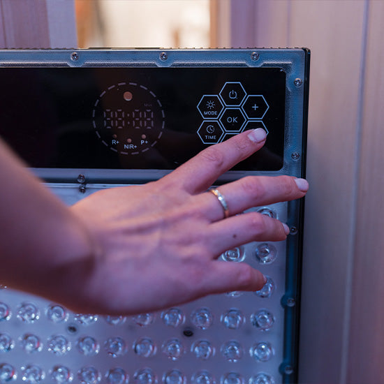 Radiance 4 Person Full Spectrum Infrared Sauna with Portable Red Light Therapy