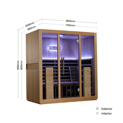 Radiance 4 Person Full Spectrum Infrared Sauna