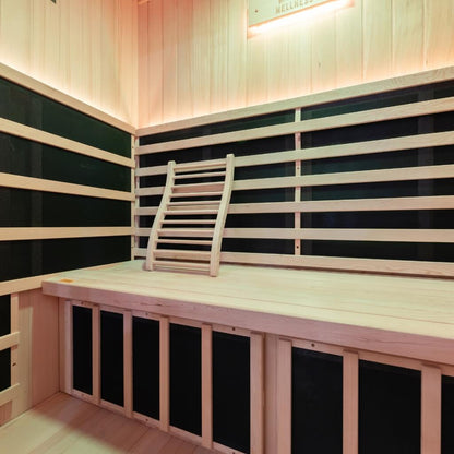 Radiance 4 Person Full Spectrum Infrared Sauna with Portable Red Light Therapy