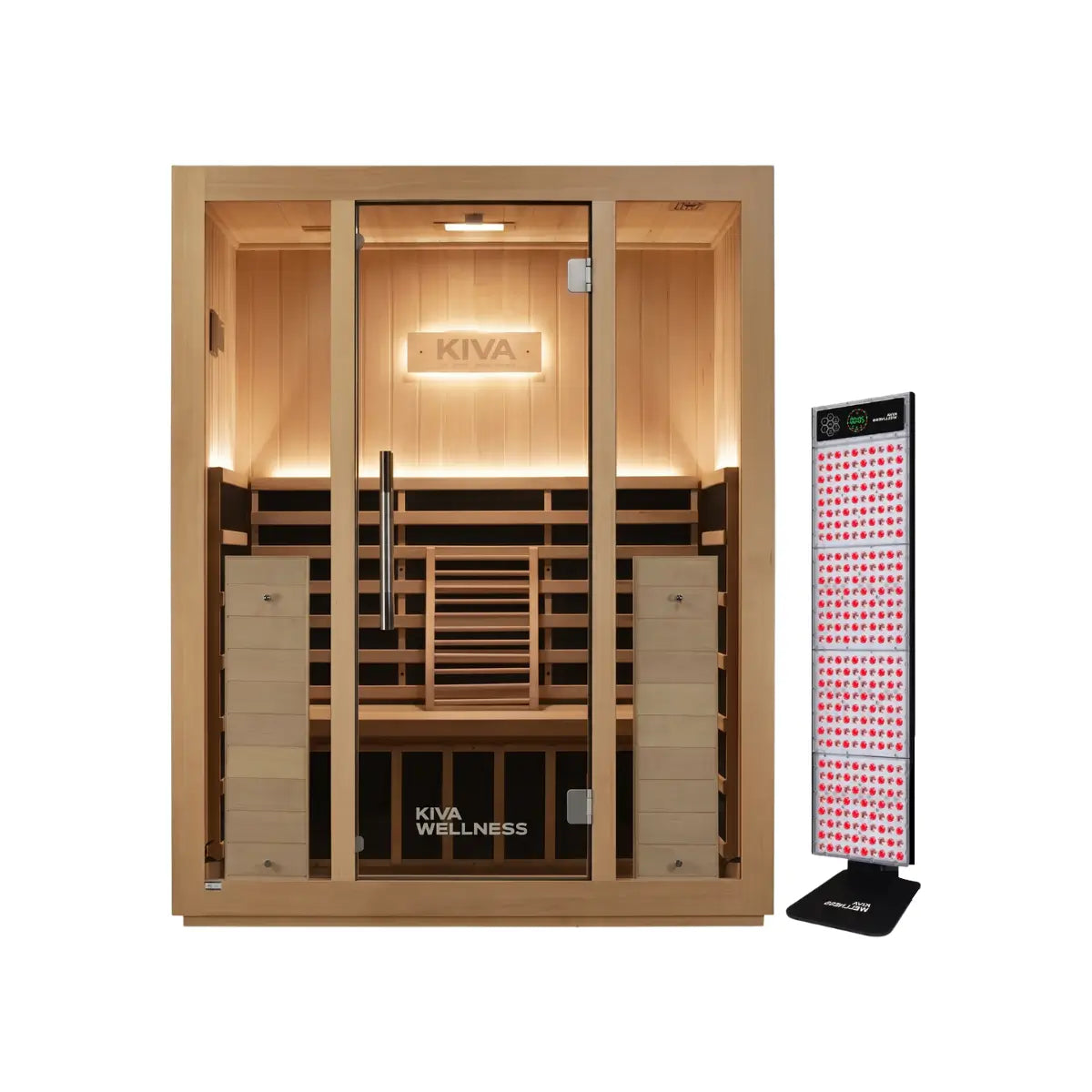 Kiva Radiance™ Pro 3 Person Full Spectrum Infrared Sauna with Portable Red Light Therapy