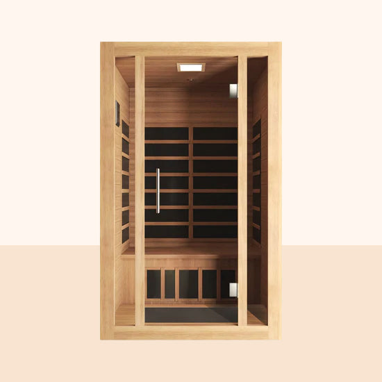 2 Person Far-Infrared Sauna with Chromotherapy - Easy Setup