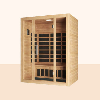 3 Person Far-Infrared Sauna with Chromotherapy - Easy Setup